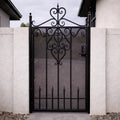 Bellavere Scroll Iron Entry Gate, Decorative Steel Security Walkway Gate by Crown Forge Iron, product image 1