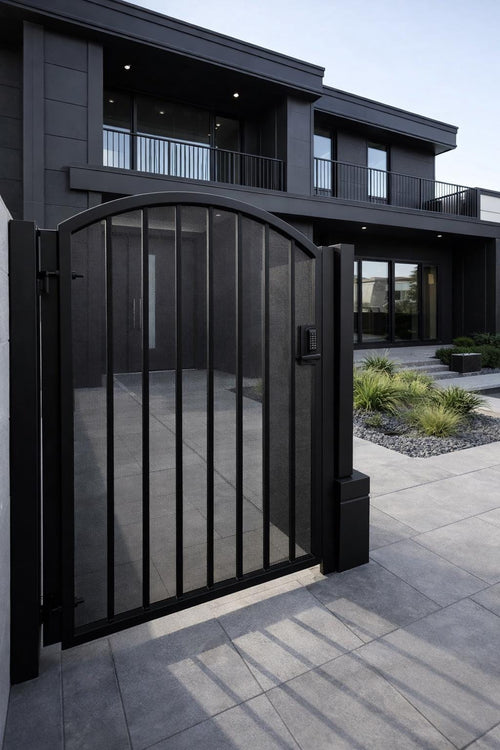 Ardessa Arch Steel Security Gate by the steel fabrication shop, product image 1