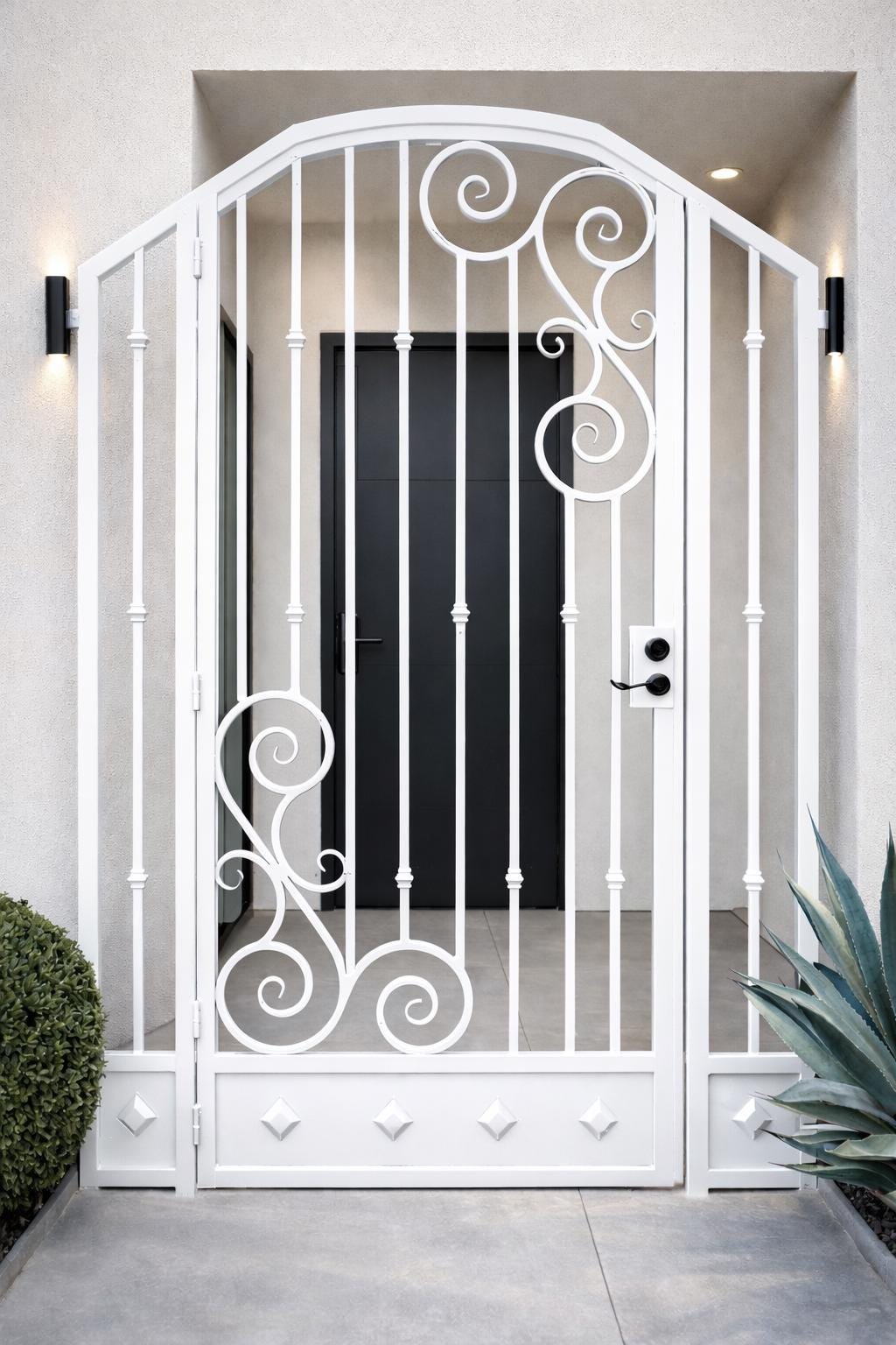 Stonehaven Scroll Iron Entry Gate by the steel fabrication shop, product image 3