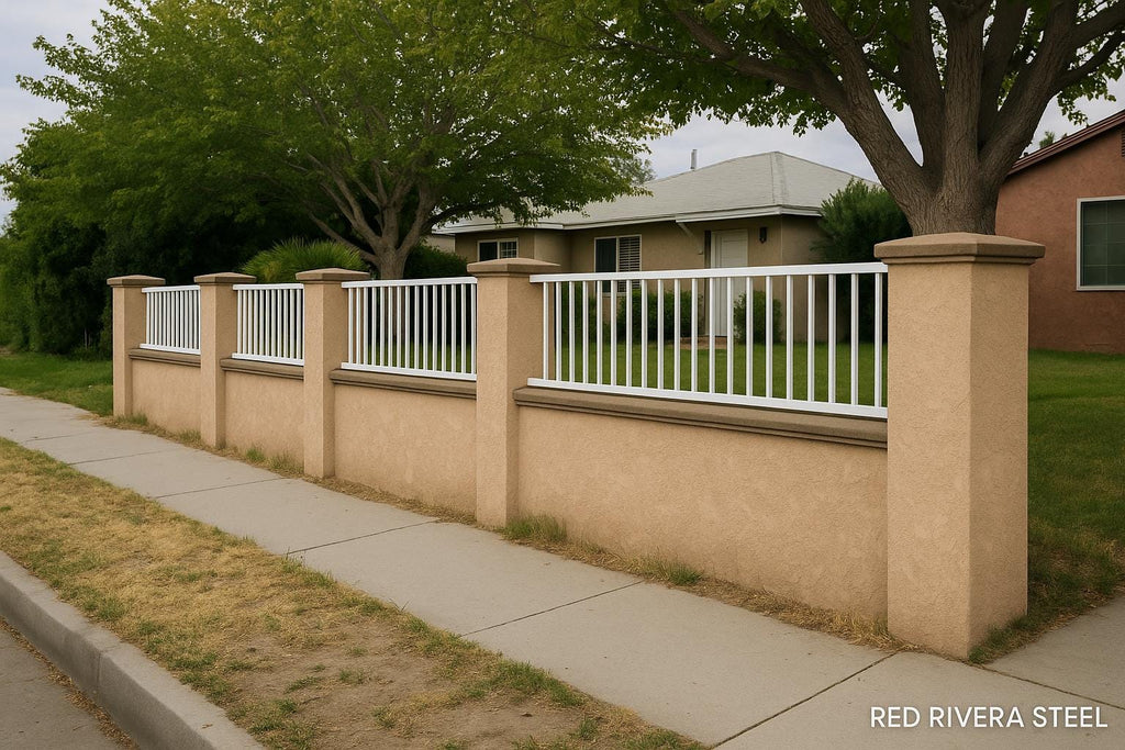 Custom Wrought Iron Fence Panel: Heavy-Duty Steel, Powder Coated by the steel fabrication shop, product image 2
