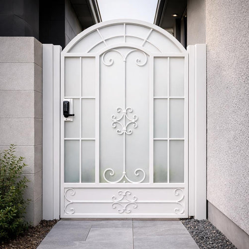 Lunara Arch Steel Security Gate by the steel fabrication shop, product image 2