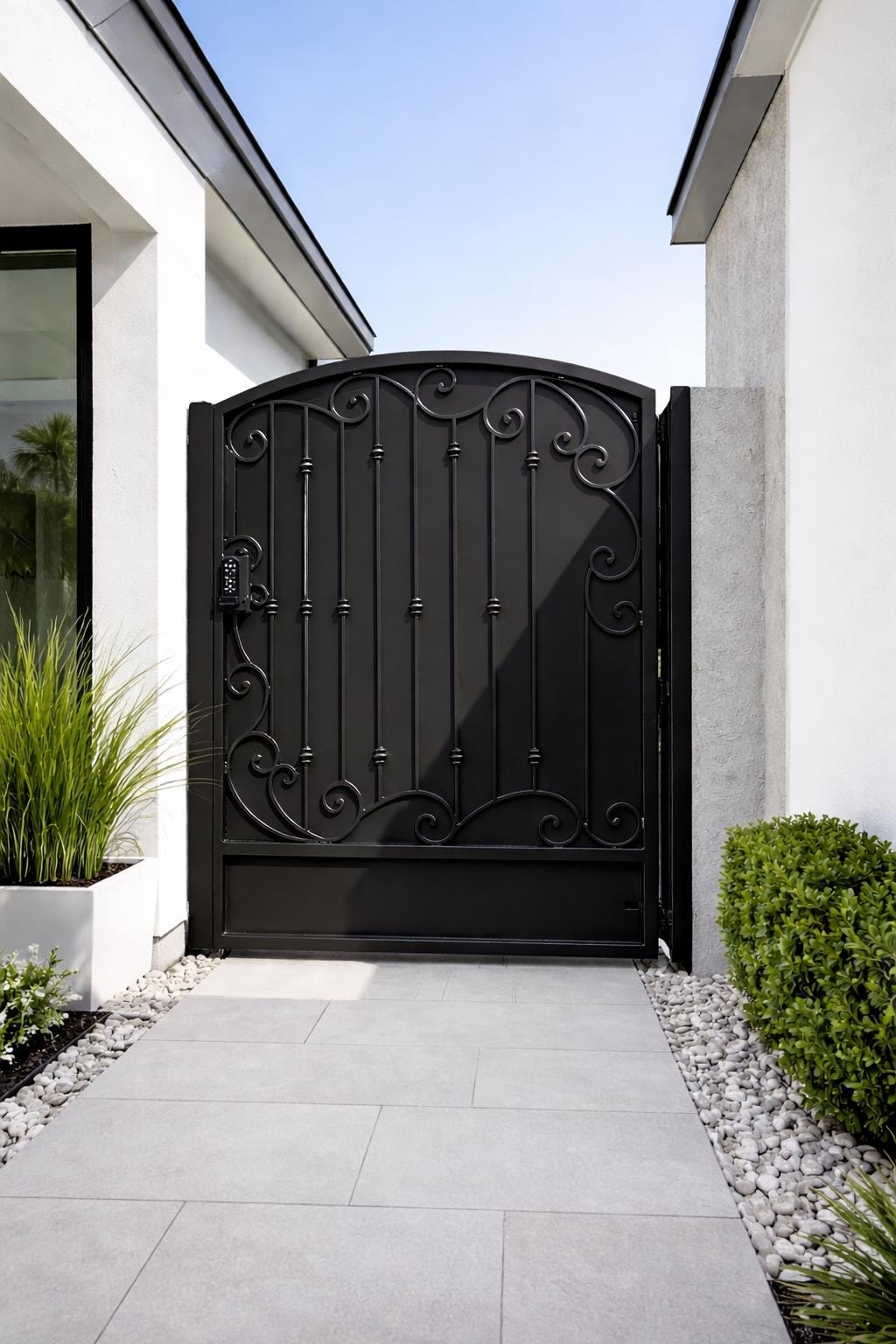 Valerra Scroll Security Gate by the steel fabrication shop, product image 1