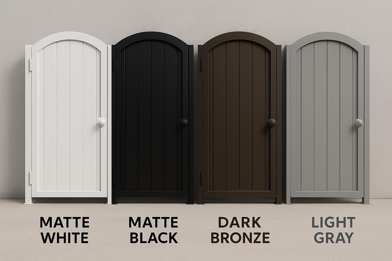 Modern Steel Privacy Gate: Custom Powder Coated Metal Entry by the steel fabrication shop, product image 4