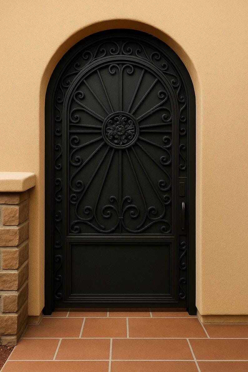 Custom Steel Privacy Gate – Modern Powder-Coated Panel by the steel fabrication shop, product image 5