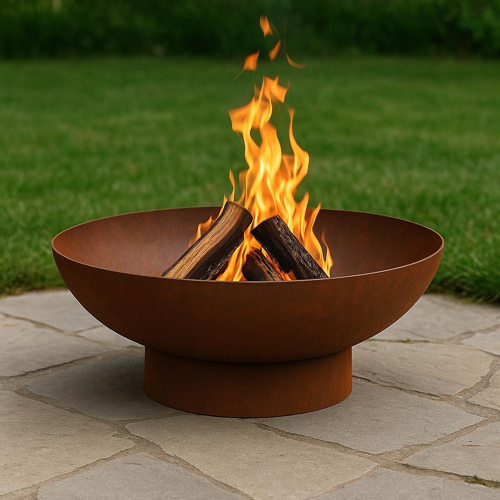 Modern Heavy-Duty Steel Fire Pit Bowl by the steel fabrication shop, product image 9