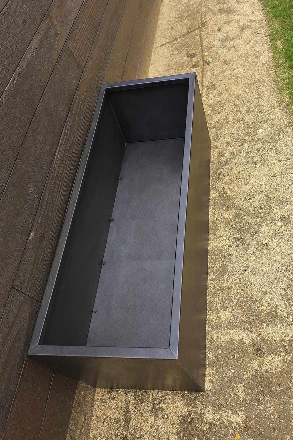 Handmade Modern Steel Planter Box by the steel fabrication shop, product image 6