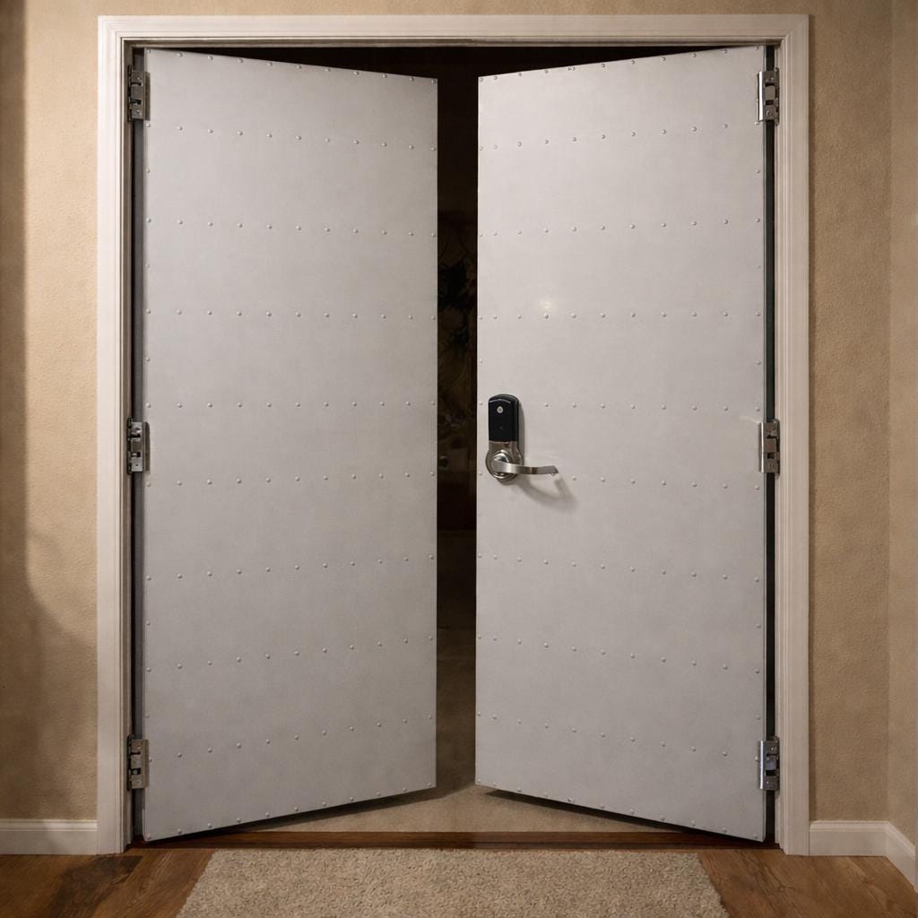 Modern Laser Cut Metal Security Door by the steel fabrication shop, product image 2