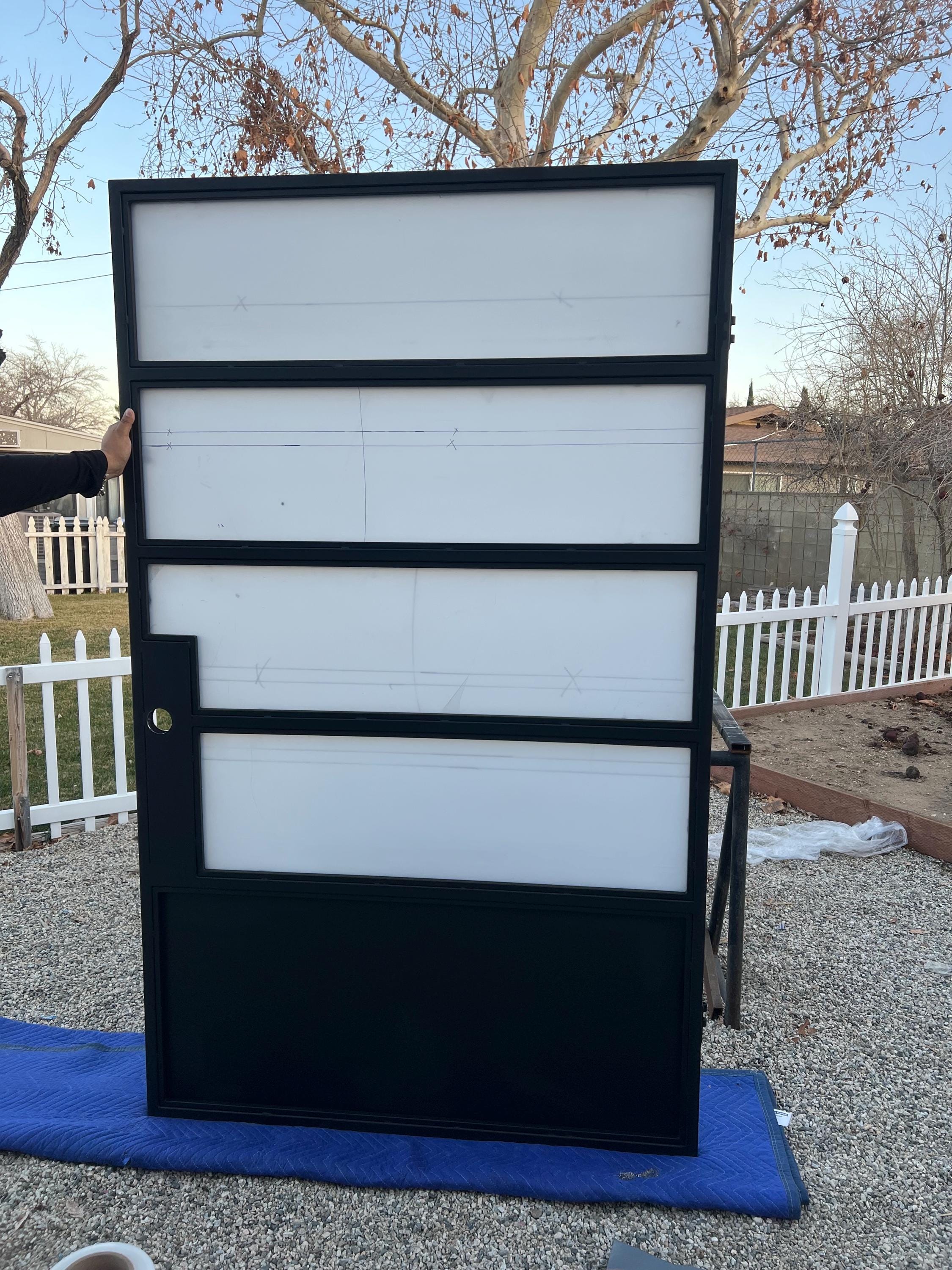 Handmade Modern Plexiglass Door by the steel fabrication shop, product image 1
