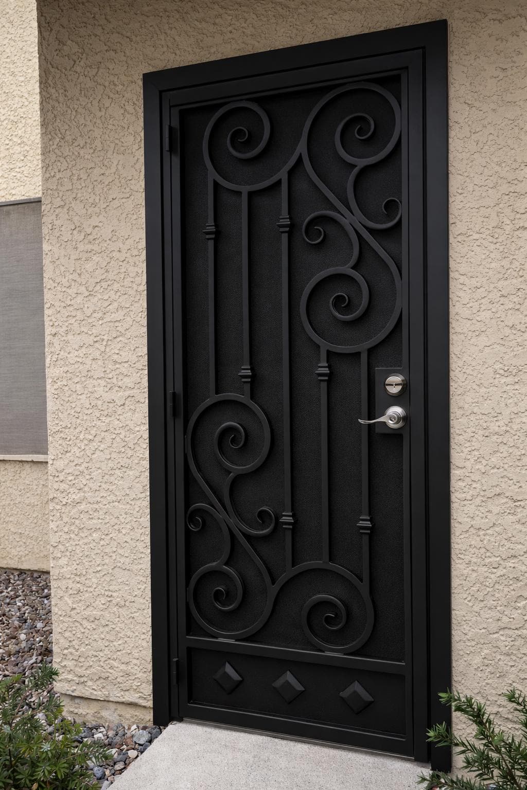 Valencia Scroll Security Door by the steel fabrication shop, product image 2