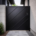 Obsidian Vector Steel Security Gate by the steel fabrication shop, product image 1