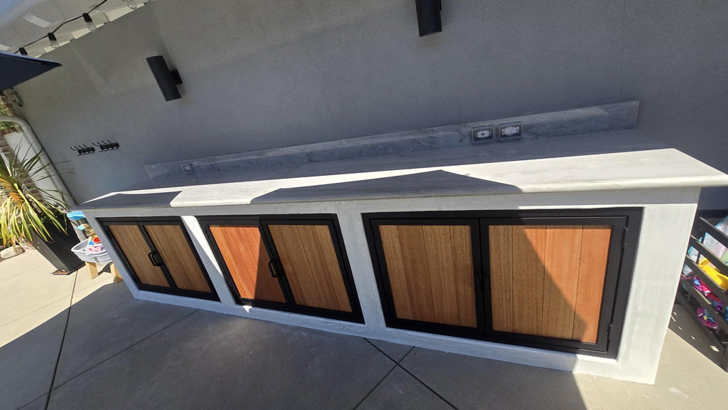 Steel Frame Outdoor Kitchen Cabinet Doors by the steel fabrication shop, product image 1