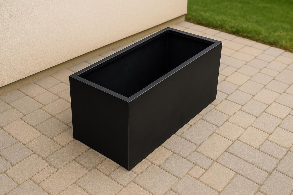 Handmade Modern Steel Planter Box by the steel fabrication shop, product image 8