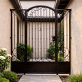 Ardenton Scroll Iron Walkway Gate, Decorative Steel Entry Security Gate by the steel fabrication shop, product image 1