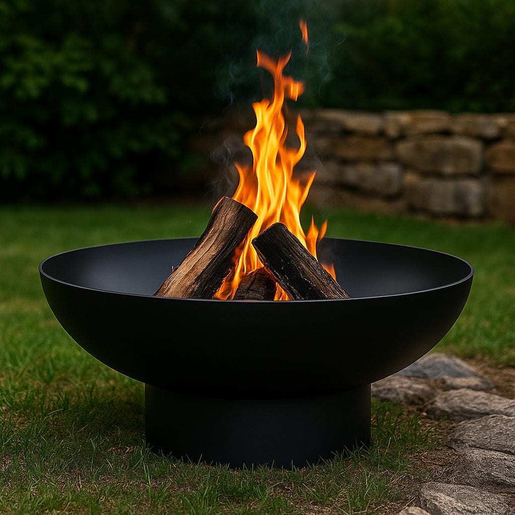 Modern Heavy-Duty Steel Fire Pit Bowl by the steel fabrication shop, product image 5