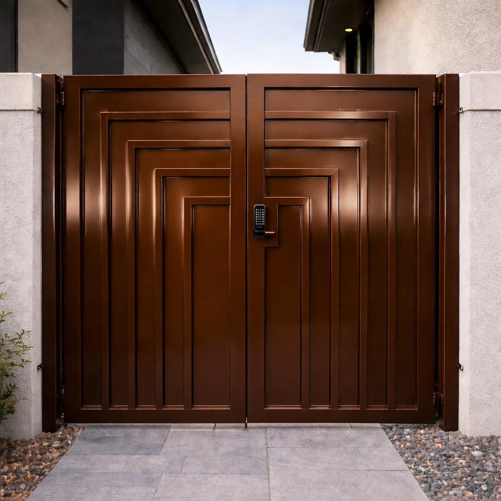 Titan Verge Modern Steel Gate by the steel fabrication shop, product image 3