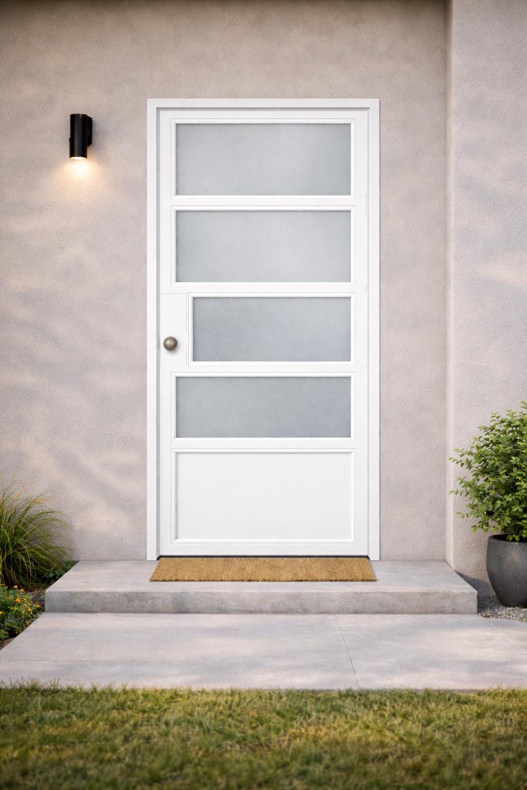 Handmade Modern Plexiglass Door by the steel fabrication shop, product image 4