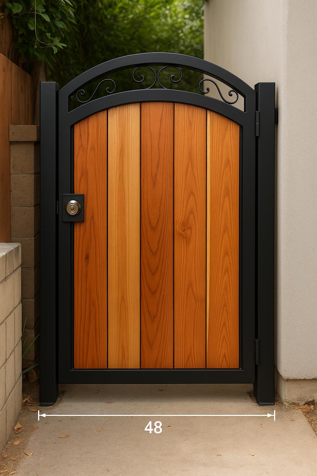 Ray Custom Wooden Exterior Door with Steel Frame by the steel fabrication shop, product image 4