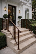 Modern Outdoor Stair Handrail by the steel fabrication shop, product image 1