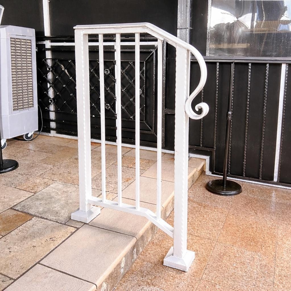 Custom Wrought Iron Stair Handrail by the steel fabrication shop, product image 3
