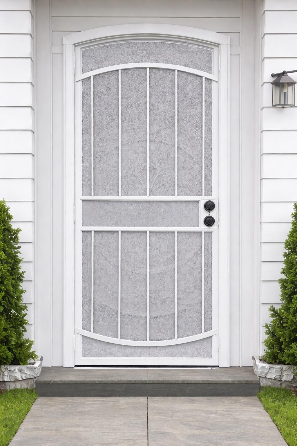 Custom Arched Steel Security Door by the steel fabrication shop, product image 3
