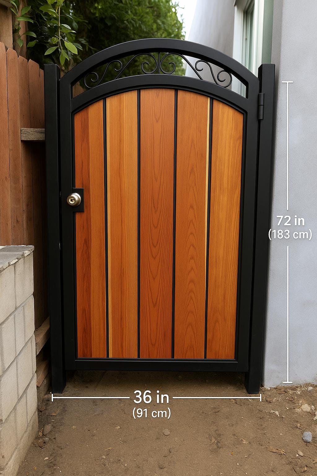 Ray Custom Wooden Exterior Door with Steel Frame by the steel fabrication shop, product image 6