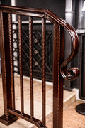Custom Wrought Iron Stair Handrail by the steel fabrication shop, product image 1
