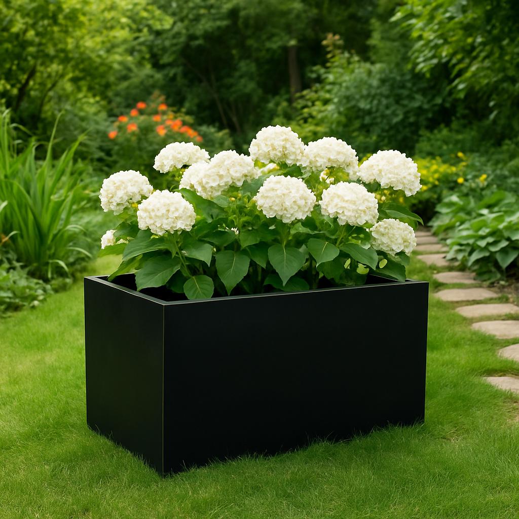Handmade Modern Steel Planter Box by the steel fabrication shop, product image 9