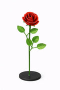 Steel Rose Sculpture – Handmade Metal Flower Decor, Romantic Eternal Rose Gift by the steel fabrication shop, product image 1
