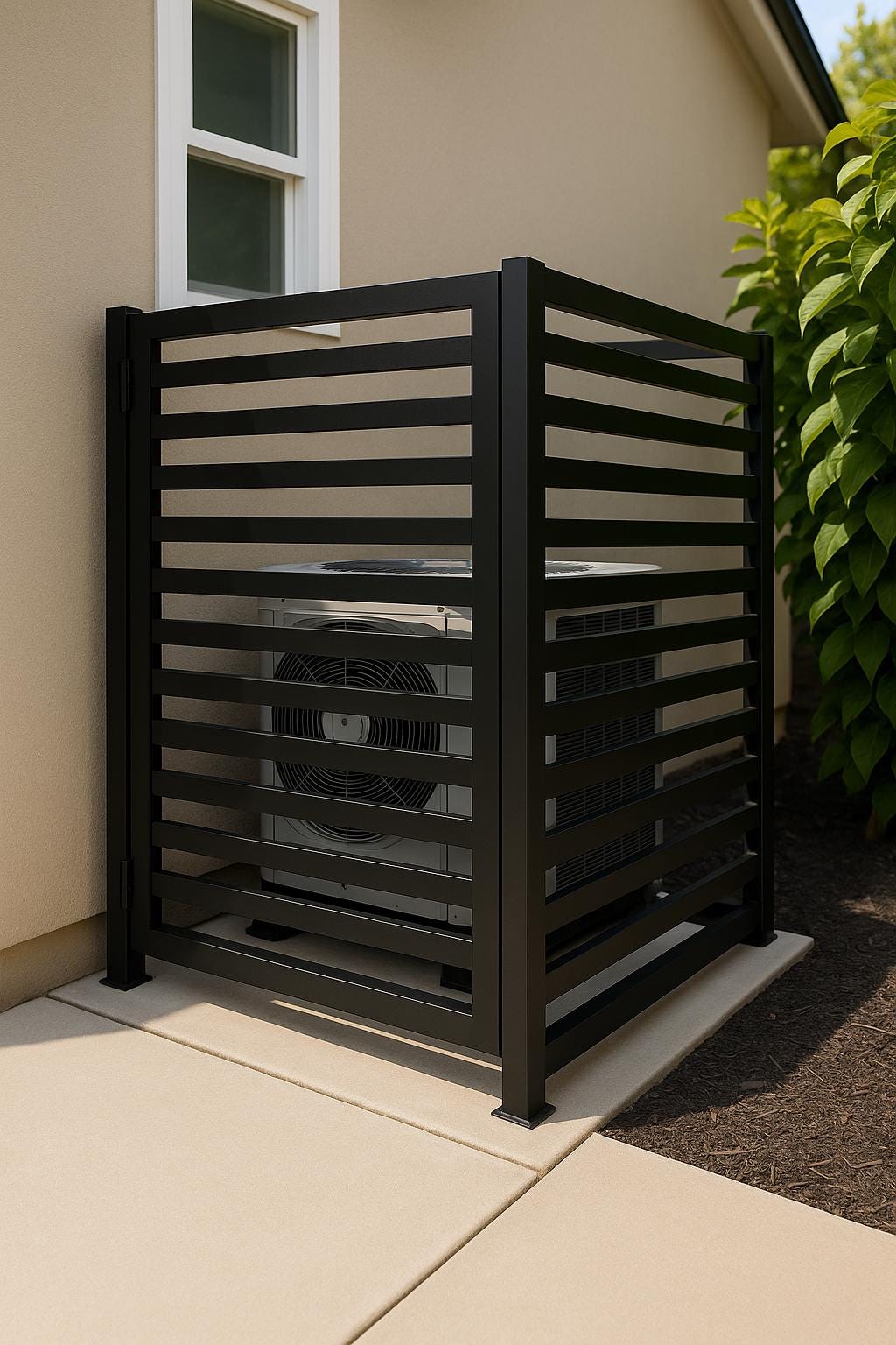 Steel AC Unit Enclosure Ventilated Cage by the steel fabrication shop, product image 3
