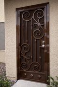 Valencia Scroll Security Door by the steel fabrication shop, product image 1