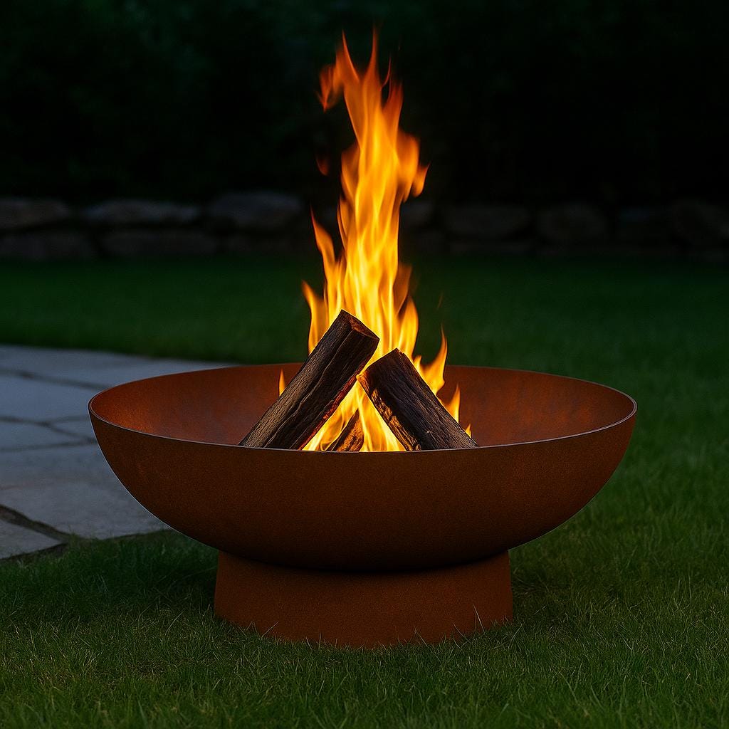 Modern Heavy-Duty Steel Fire Pit Bowl by the steel fabrication shop, product image 7