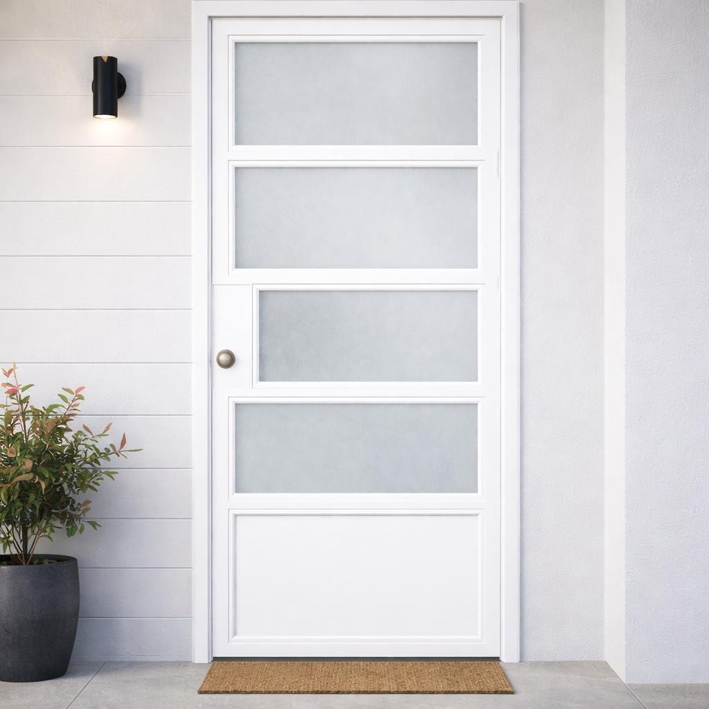 Handmade Modern Plexiglass Door by the steel fabrication shop, product image 3