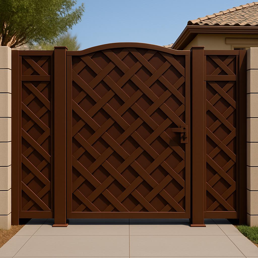Modern Woven Panel Steel Gate by the steel fabrication shop, product image 7