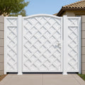 Modern Woven Panel Steel Gate by the steel fabrication shop, product image 1