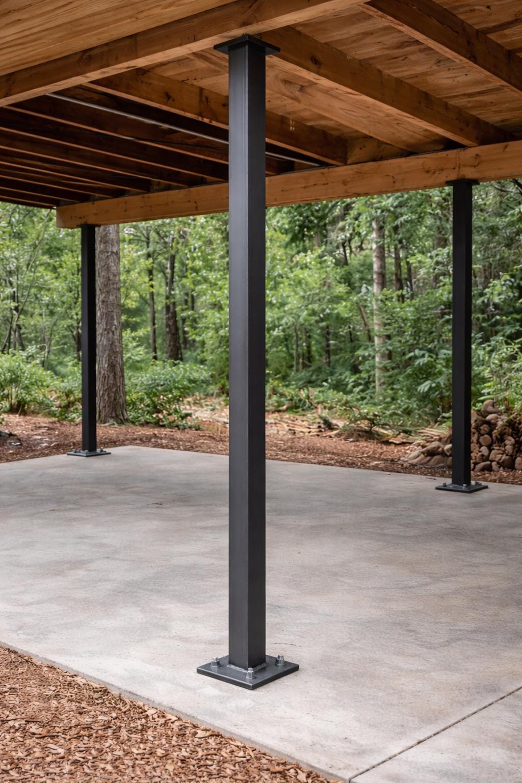 Custom 4x4 Steel Column – Welded Steel Post by the steel fabrication shop, product image 1