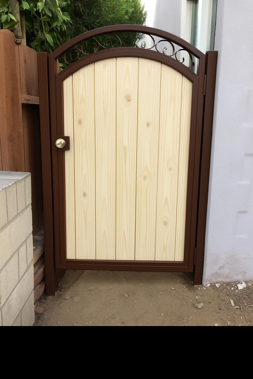 Ray Custom Wooden Exterior Door with Steel Frame by the steel fabrication shop, product image 3