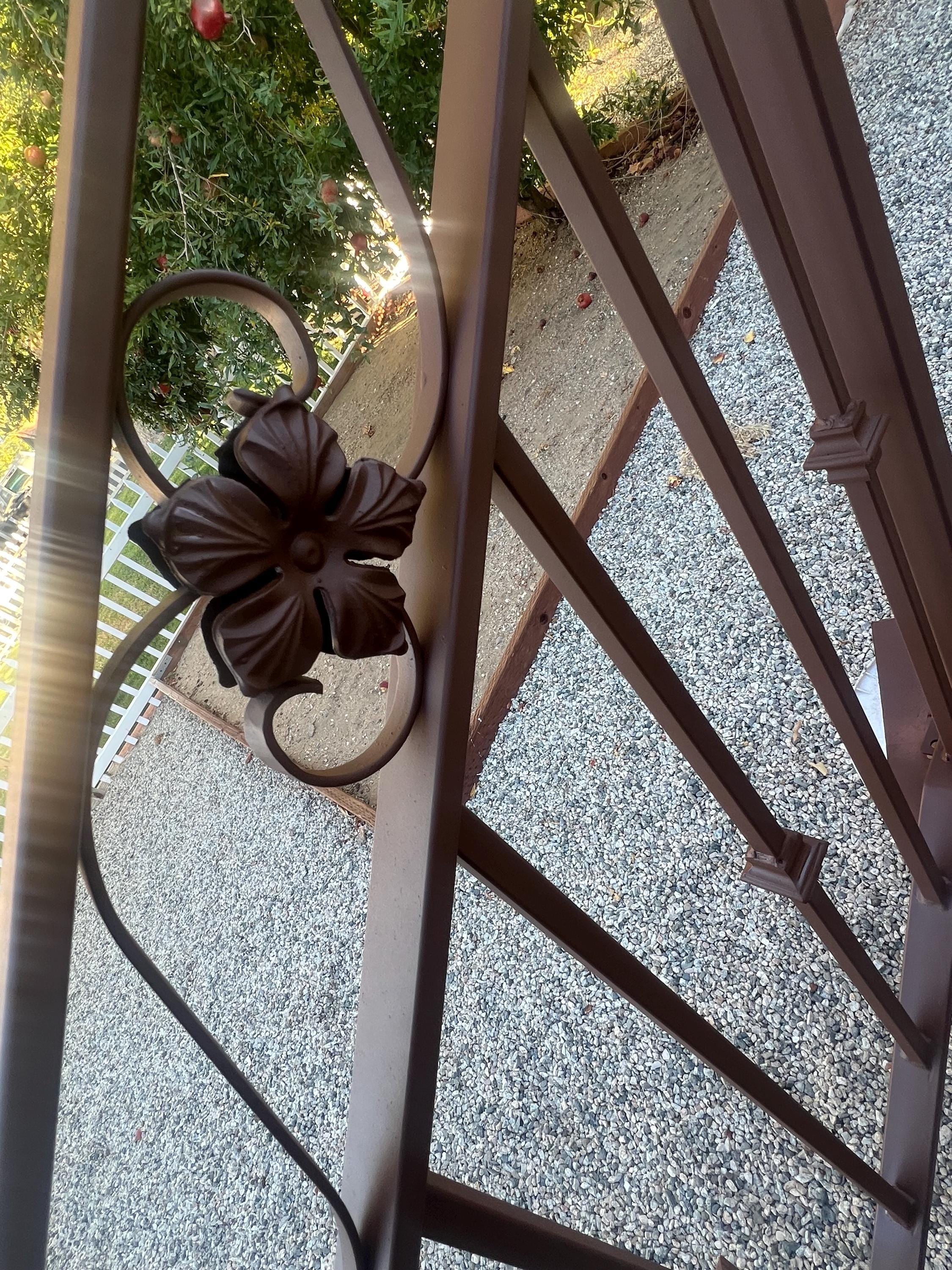 Wrought Iron Stair Railing: Decorative Steel Handrail with Scrolls by the steel fabrication shop, product image 2