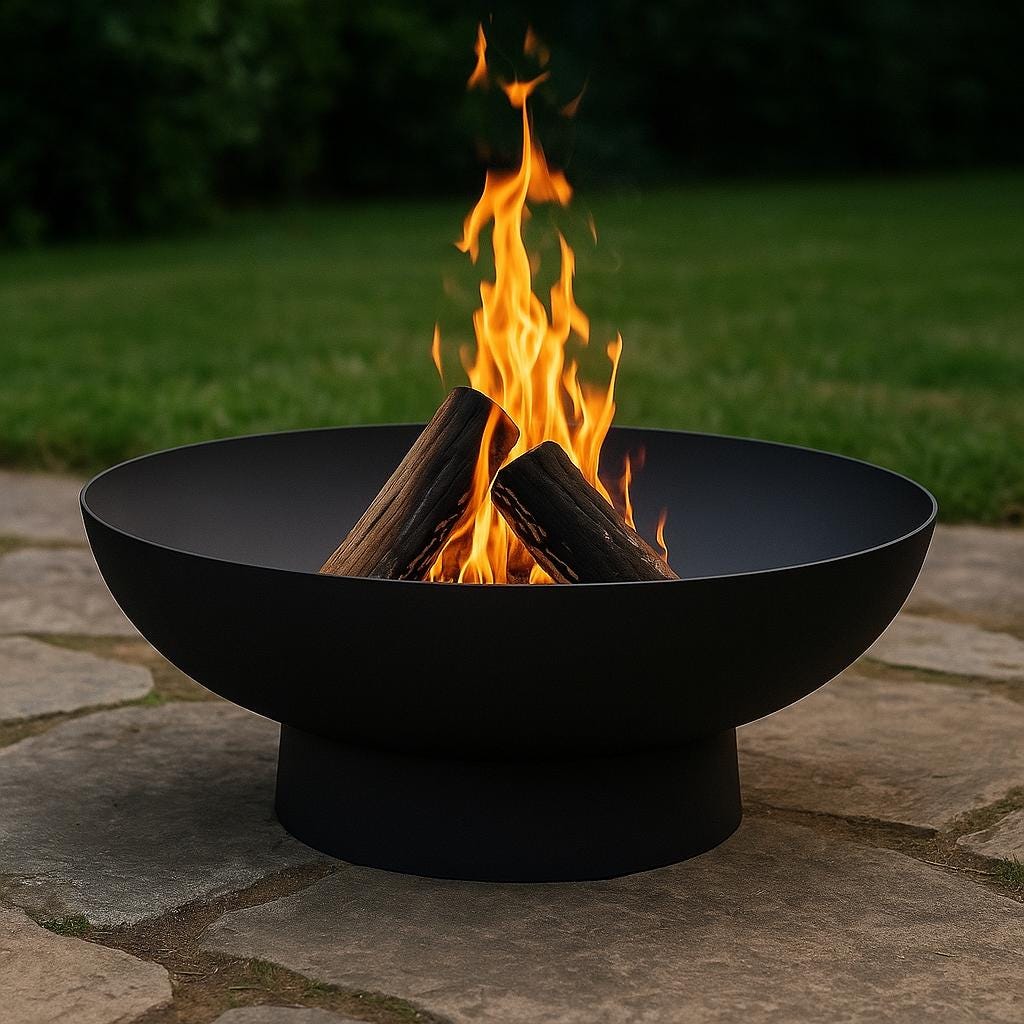 Modern Heavy-Duty Steel Fire Pit Bowl by the steel fabrication shop, product image 8