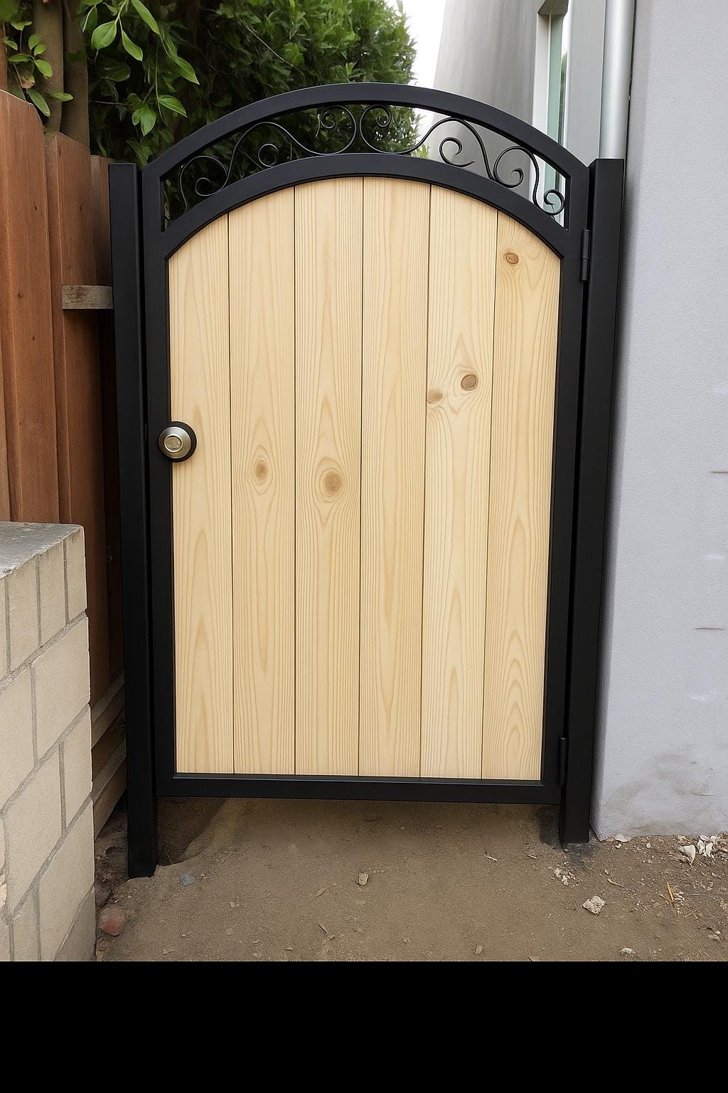 Ray Custom Wooden Exterior Door with Steel Frame by the steel fabrication shop, product image 1