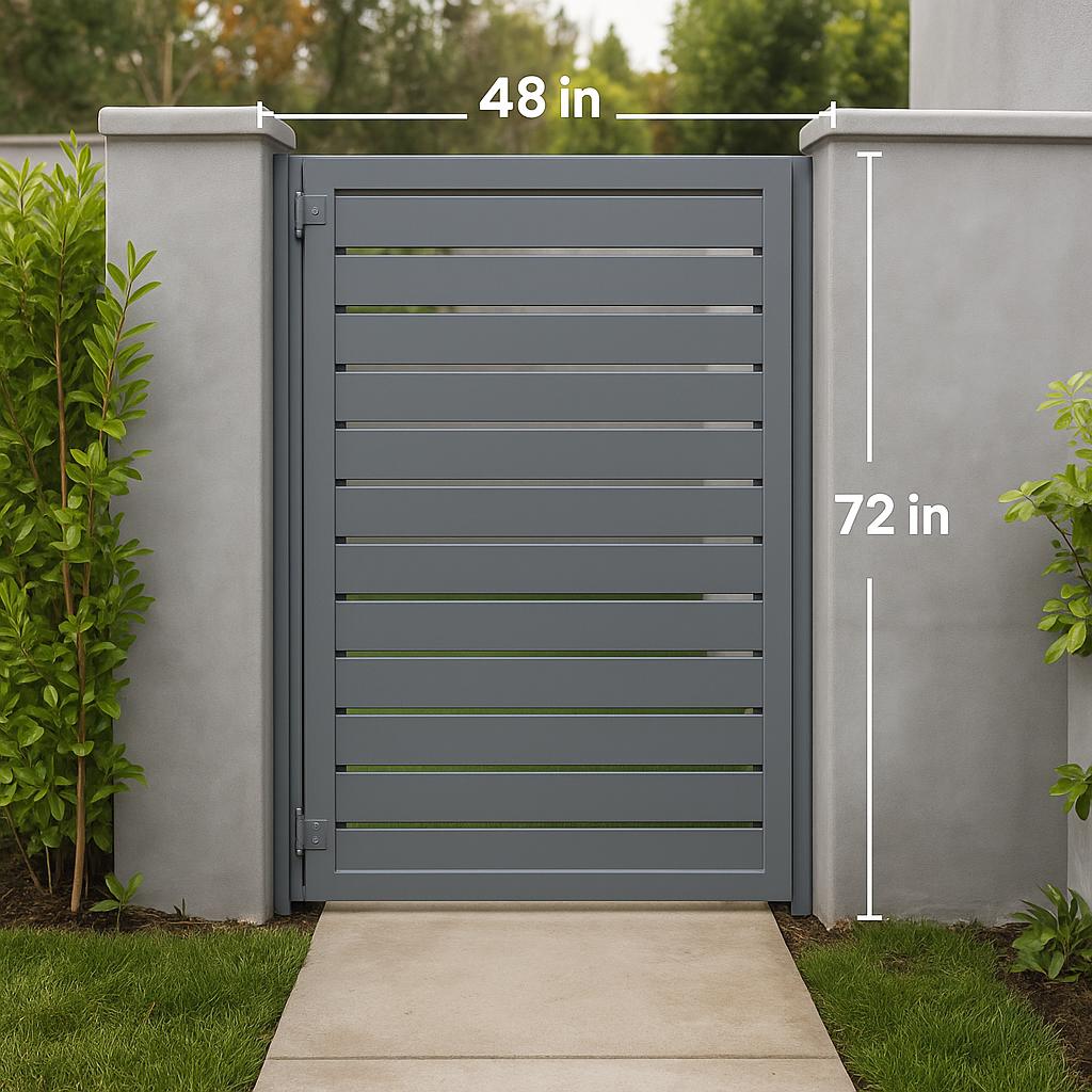 HorizonSteel Modern Steel Garden Gate by the steel fabrication shop, product image 2