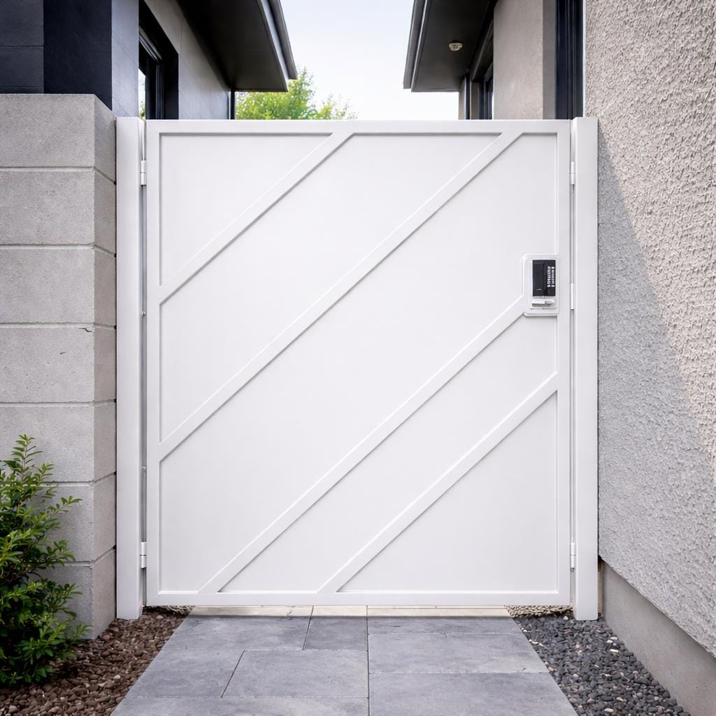 Obsidian Vector Steel Security Gate by the steel fabrication shop, product image 3