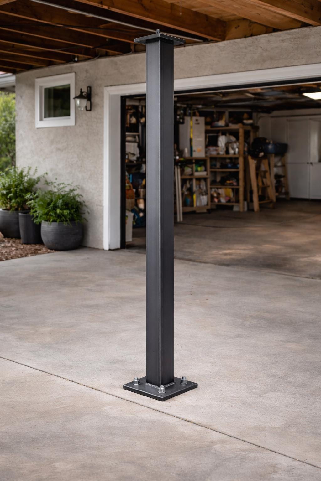 Custom 4x4 Steel Column – Welded Steel Post by the steel fabrication shop, product image 2