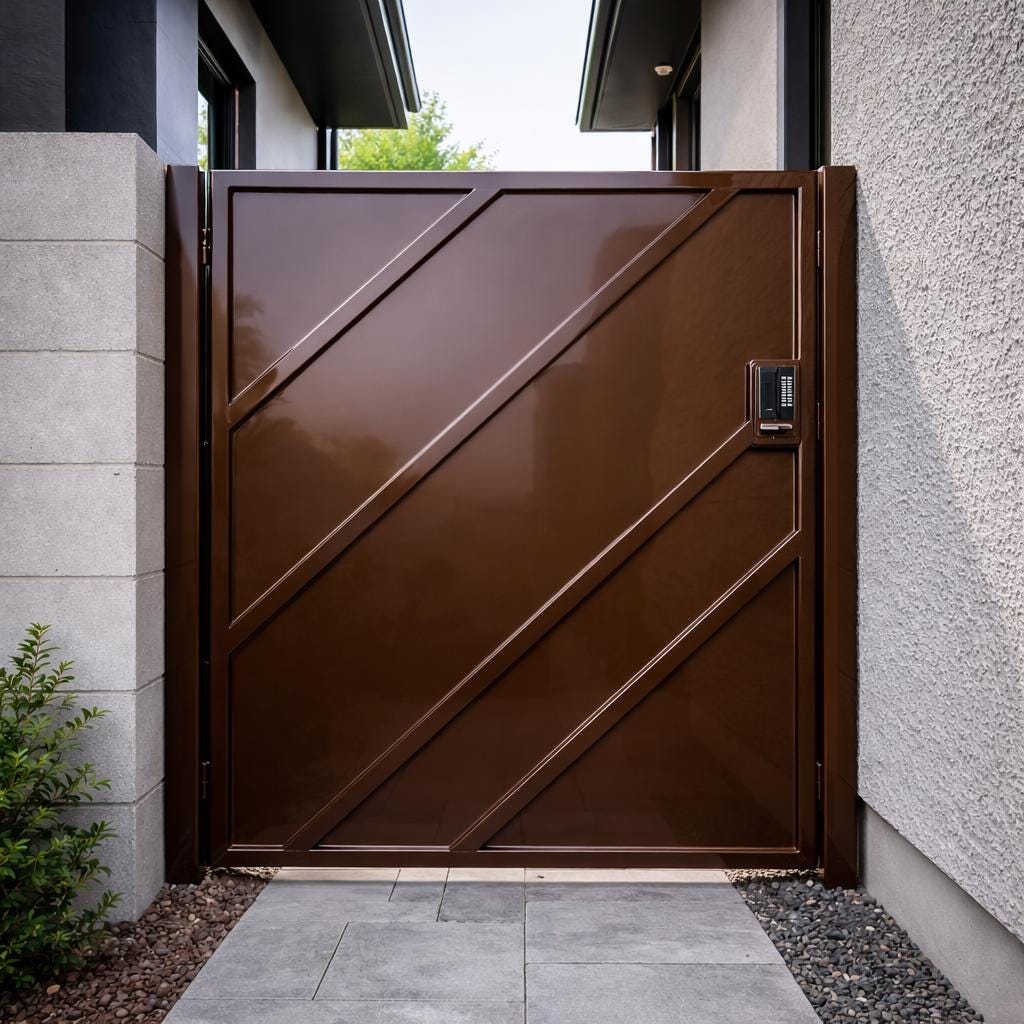 Obsidian Vector Steel Security Gate by the steel fabrication shop, product image 2