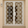 Handmade Wrought Iron Double Security Door: Custom Metal Entry Gate by Crown Forge Iron, product image 1