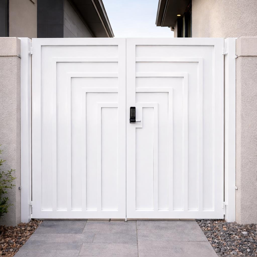 Titan Verge Modern Steel Gate by the steel fabrication shop, product image 2