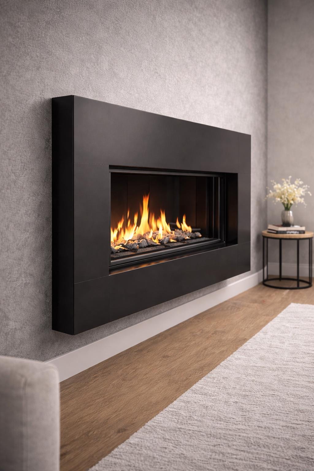 Modern Steel Fireplace Mantel by the steel fabrication shop, product image 3
