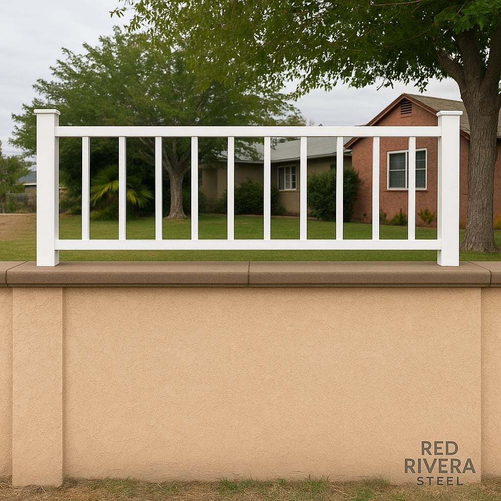 Custom Wrought Iron Fence Panel: Heavy-Duty Steel, Powder Coated by the steel fabrication shop, product image 4