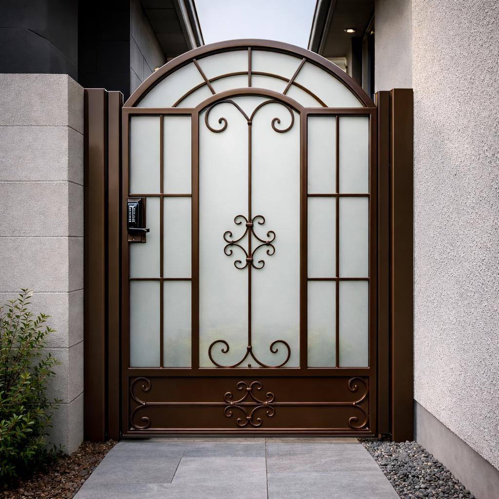Lunara Arch Steel Security Gate by the steel fabrication shop, product image 3