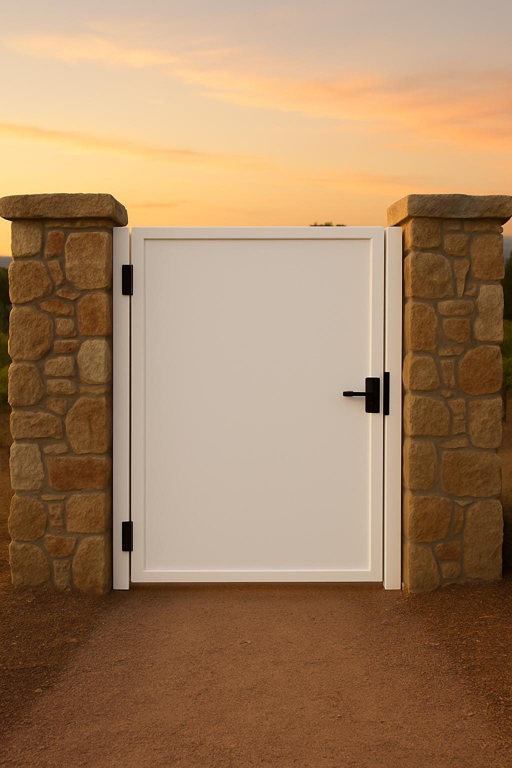 Modern Steel Privacy Gate – 42" Welded Pedestrian Gate by the steel fabrication shop, product image 5