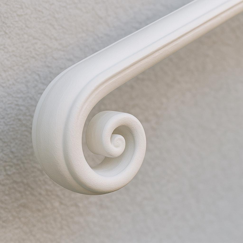 Modern Steel Handrail – Black Metal Wall Mounted Railing, ADA Compliant by the steel fabrication shop, product image 1
